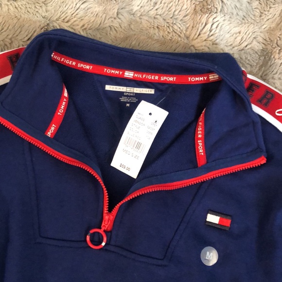NEW w/ tag TOMMY HILFIGER Sport crop quarter-zip - Picture 7 of 9